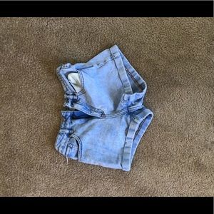 Denim shorts